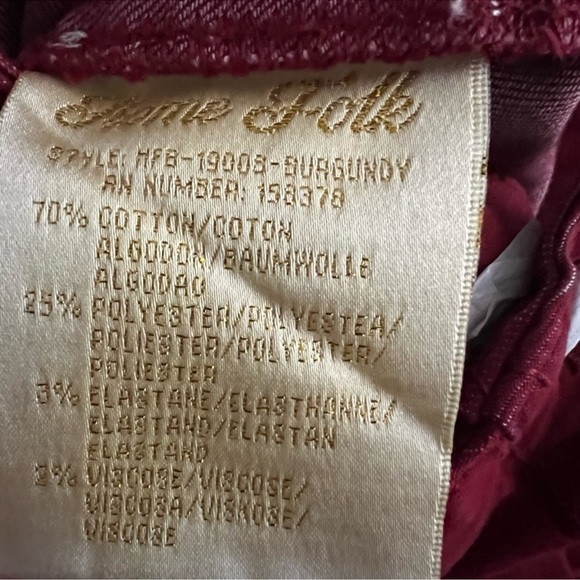 Home Folk Burgundy Flare Jeans - Picture 15 of 16